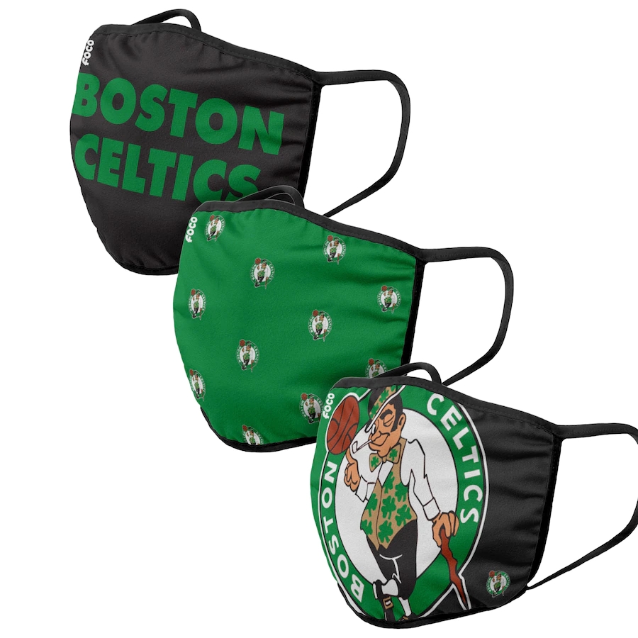 Adult Boston Celtics 3Pack Dust mask with filter->pittsburgh steelers->NFL Jersey